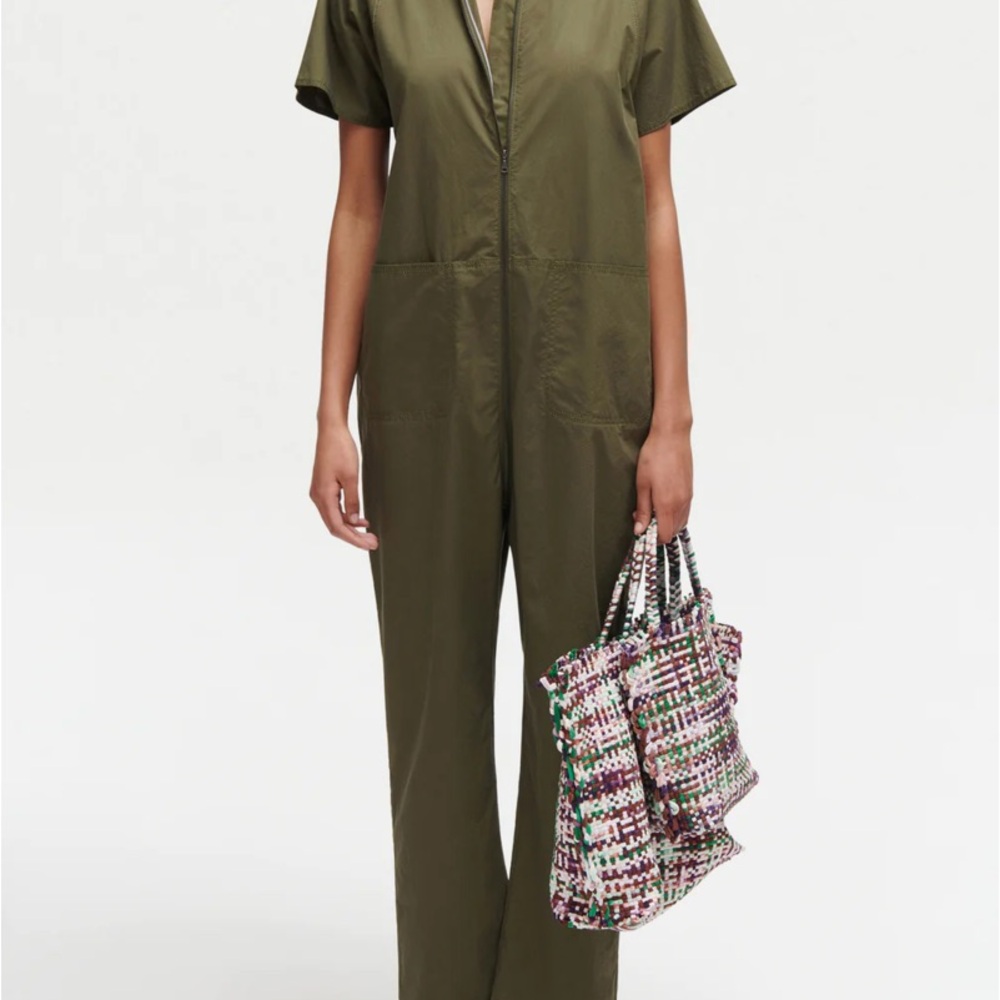Rachel Comey Olive Green Barrie Jumpsuit